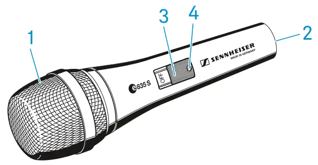 SENNHEISER E835 Series Handheld Cardioid Dynamic Microphone - Product overview