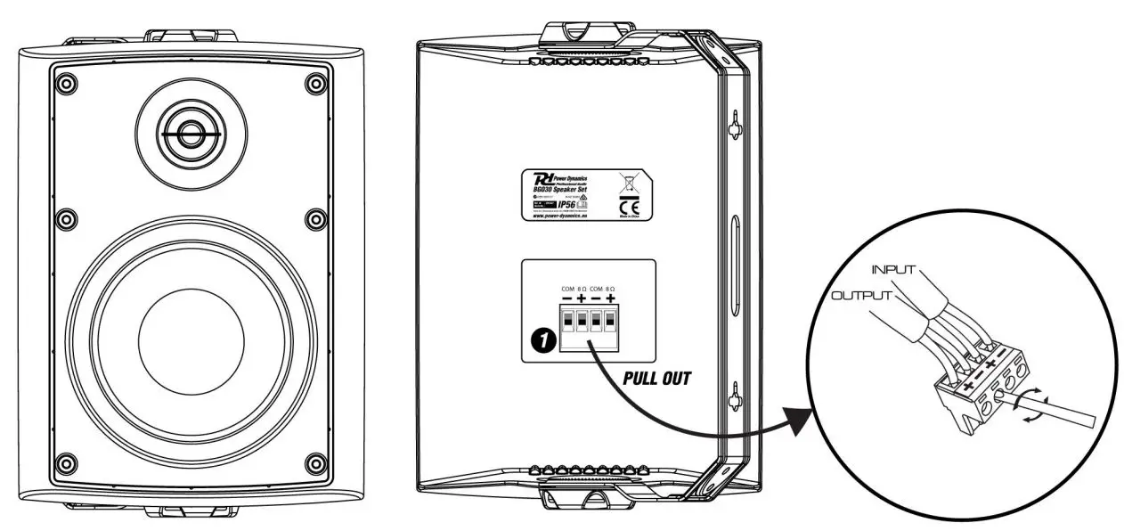 Power Dynamics BGO30 Series In Outdoor Speaker Set IPX5 Instruction Manual - HOW TO CONNECT YOUR SPEAKERS