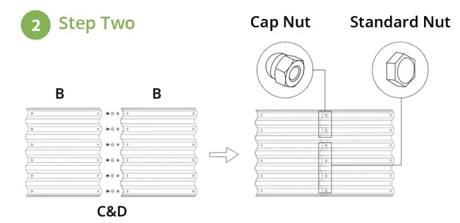 vego garden VB9N117BG 9 In 1 Modular Metal Raised Bed - Fig7