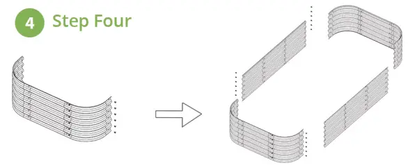 vego garden VB9N117BG 9 In 1 Modular Metal Raised Bed - Fig9