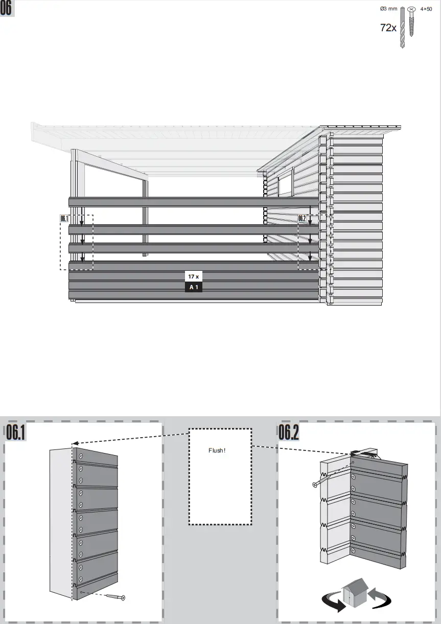 Karibu 88874 WOODFeeling Garden Shed - Fig 113