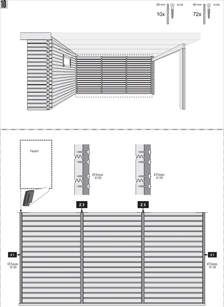 Karibu 88874 WOODFeeling Garden Shed - Fig 116