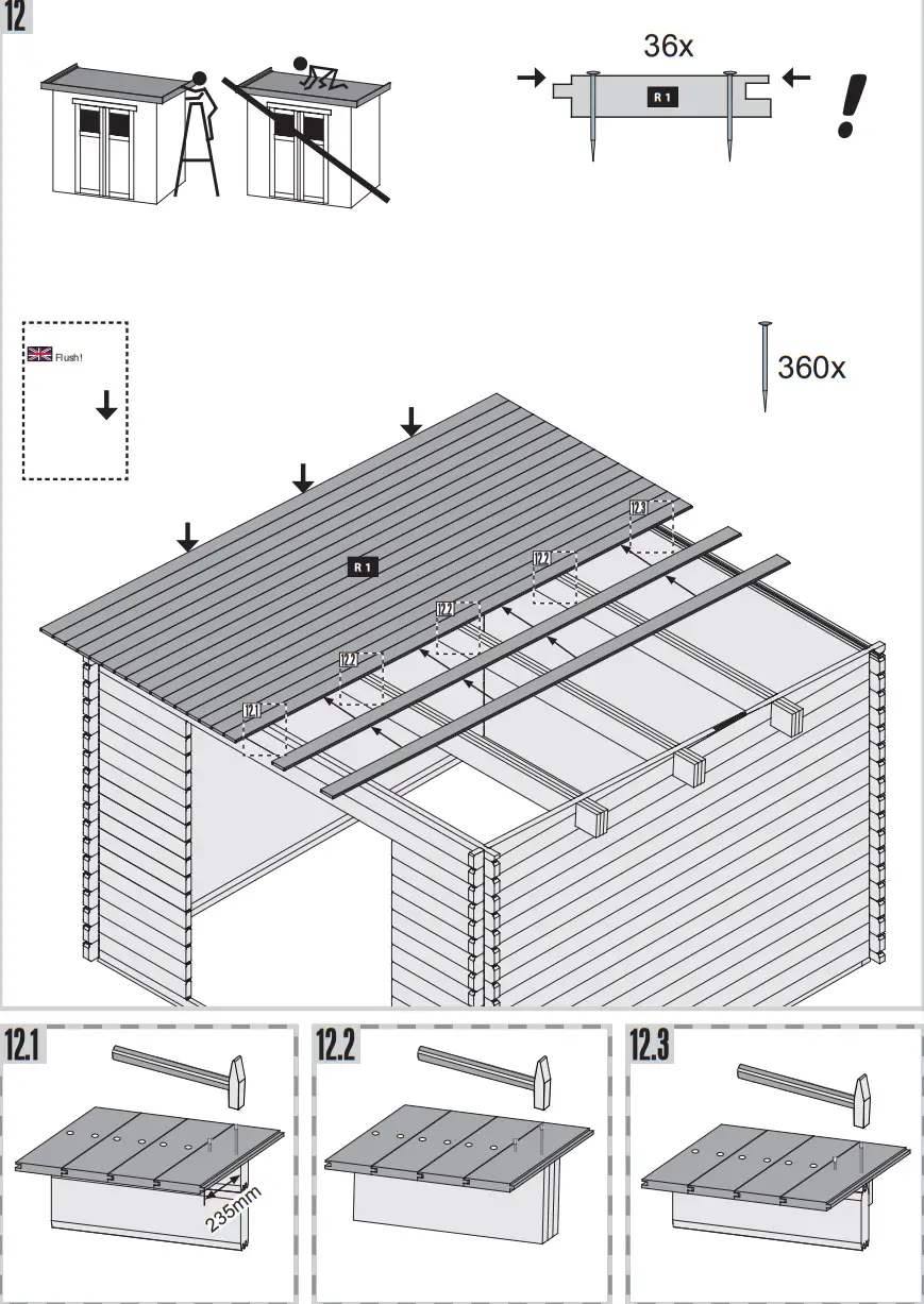 Karibu 88874 WOODFeeling Garden Shed - Fig 29