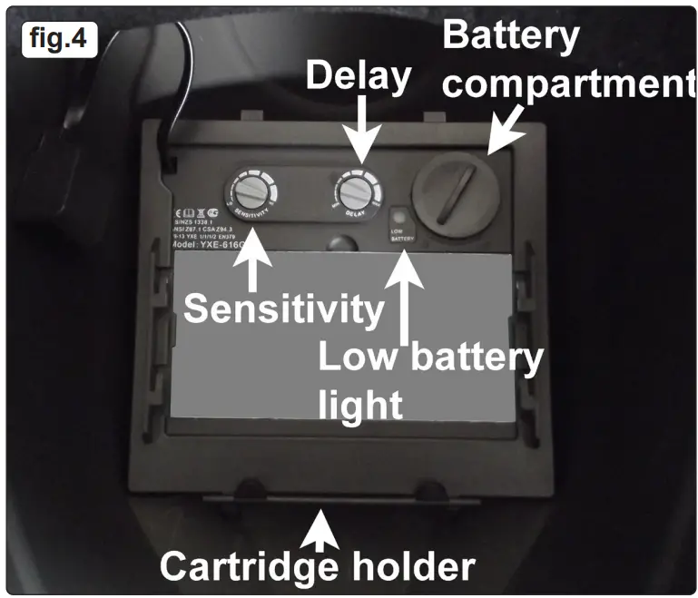 SEALEY PWH600 Welding Helmet Auto Darkening Shade - fig 1