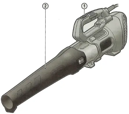 BLACK DECKER BEBL185 Axial Garden Blower