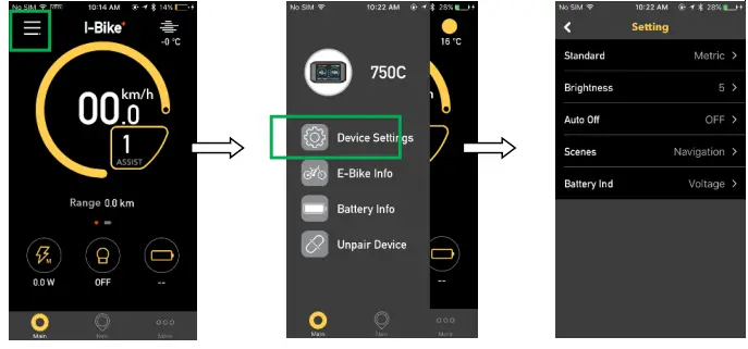 APT 750C-BLE E-Bike Display-fig14