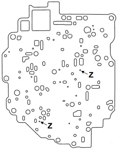 TRANSGO TF 80SC SHIFT KITÂ Valve Body Repair Kit - FIGURE 10