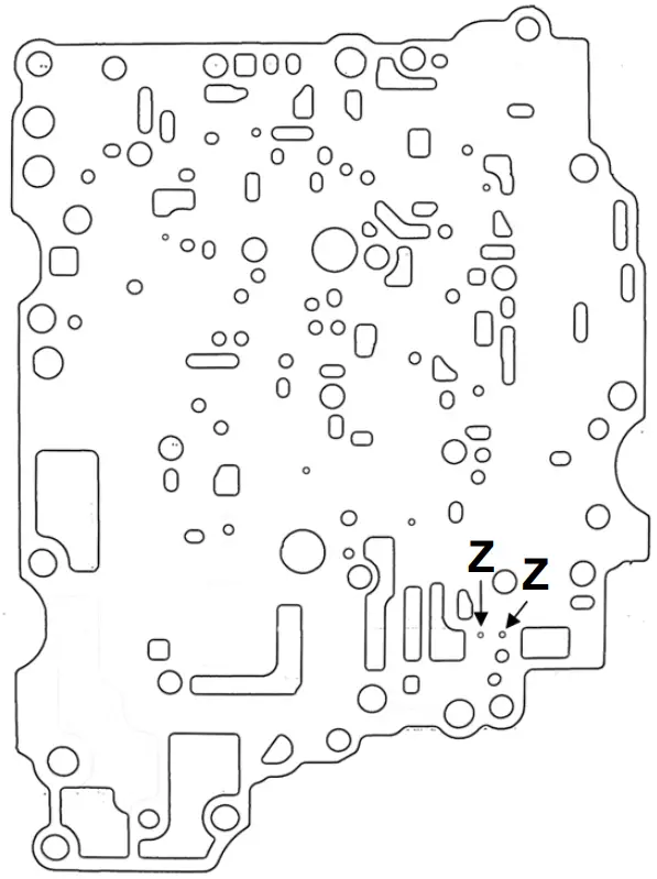 TRANSGO TF 80SC SHIFT KITÂ Valve Body Repair Kit - FIGURE 11