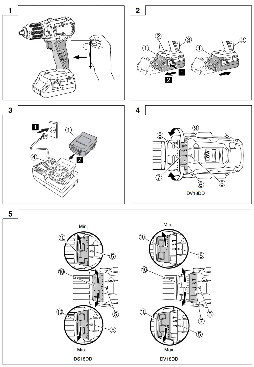 HiKOKI DS 18DD 18V Brushless Compact Driver Drill and Impact Driver Kit - Figure 1