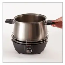 Add the Fondue Pot to the Base