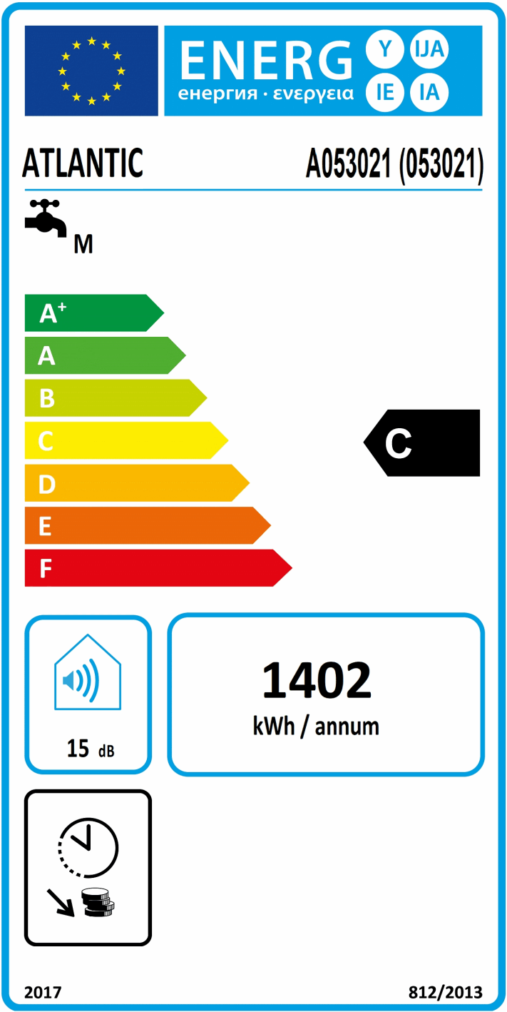 ATLANTIC ATL053021 Vertical Electric Water Heater