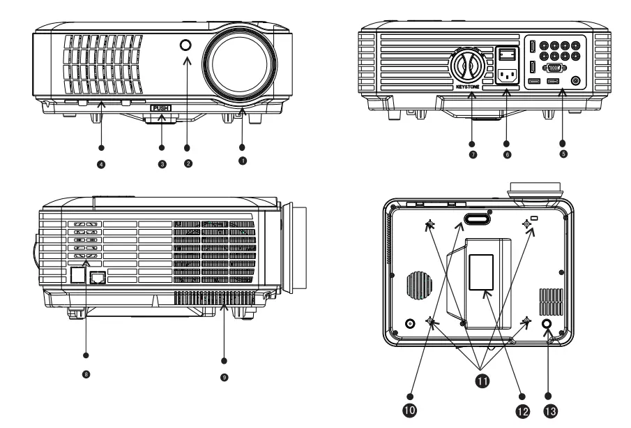 PYLE PRJLE78 Home Theater Multimedia Digital LED Projector-6