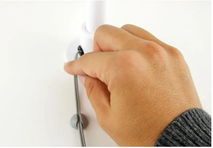 To install the wire management