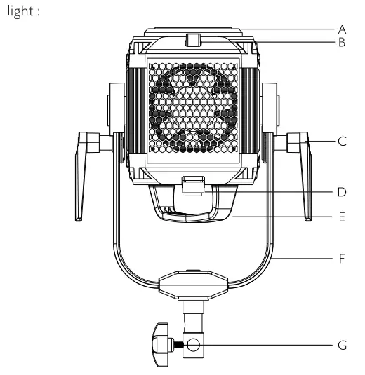 CAME-TV 660D Tioga Series 660 High Output LED Spotlight - Fig 1
