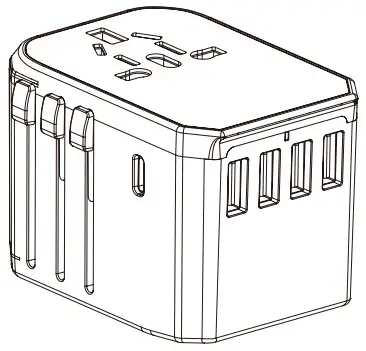 TRVLMORE B071JY6B6C Travel Adaptor