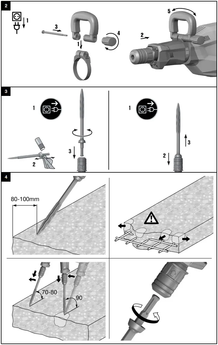 HILTI TE 1000 AVR Breaker Hammer - FIGURE 2