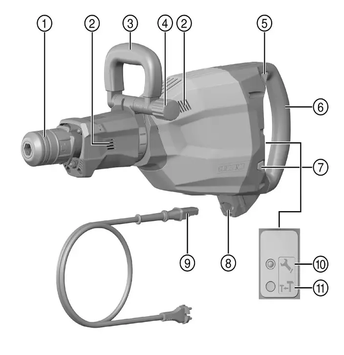HILTI TE 1000 AVR Breaker Hammer - FIGURE 3