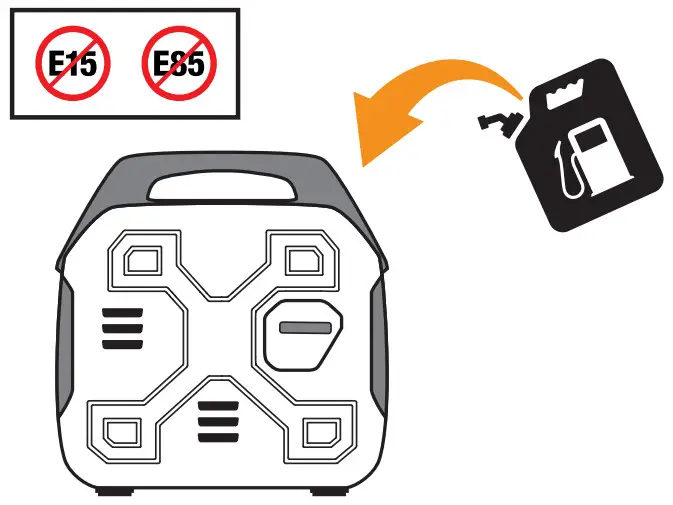 CHAMPION 201046 2500W Portable Inverter Generator -Add fuel