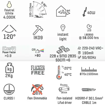 LED s light 2400325 LED Luminaire Tubular fig 1