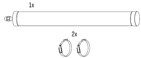 LED s light 2400325 LED Luminaire Tubular fig 2