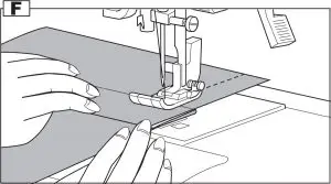 Sewing Over Overlapped Areas instructions