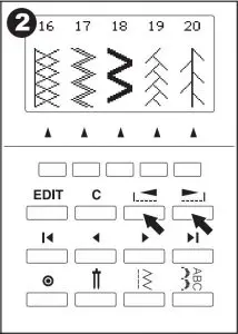 Selecting other utility Stitching Patterns Inductions