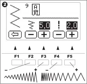 Setting Stitching Width and Length Instructions