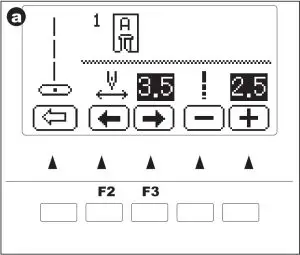Setting Stitching Width and Length Instructions