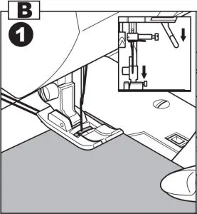 Straight Stitch With Auto-lock Stitch Instructions