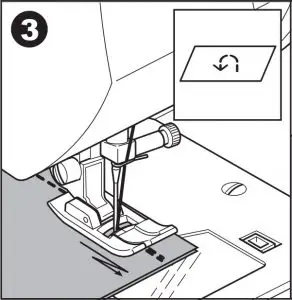 Straight Stitch With Auto-lock Stitch Instructions