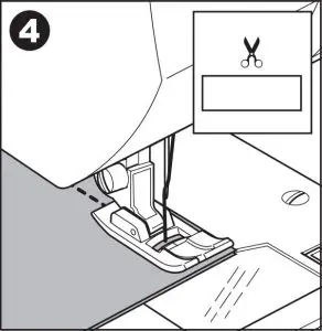 Straight Stitch With Auto-lock Stitch Instructions