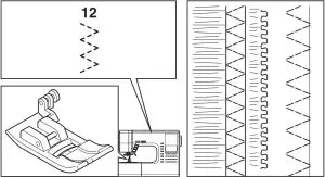 Multi-Stitching Zigzag Instructions