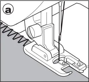 Using the Overcasting Foot Instructions