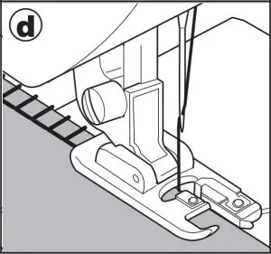 Using the Overcasting Foot Instructions