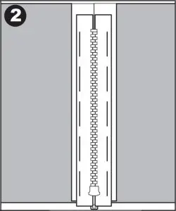 Inserting Zippers Centered Insertion Instructions