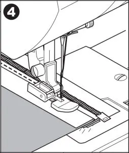 Inserting Zippers Lapped Insertion Instructions
