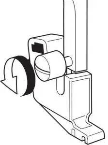 Removing the presser foot holder