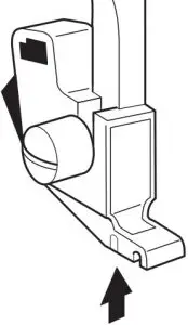 Removing the presser foot holder