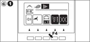 Setting the Stitching Width and Length instructions