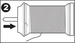 Setting Spool of thread on Spool Pin