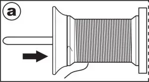 Setting Spool of thread on Spool Pin