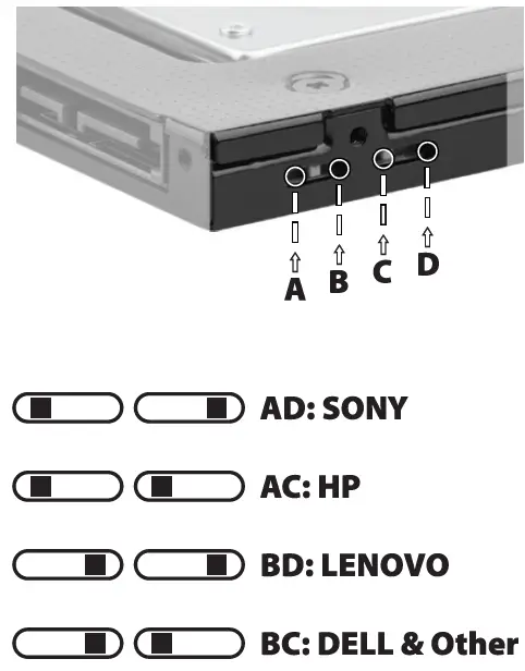 AXAGON RSS-CD09 2.5 Inch Sata SSD-HDD Optical Disk Drive 4