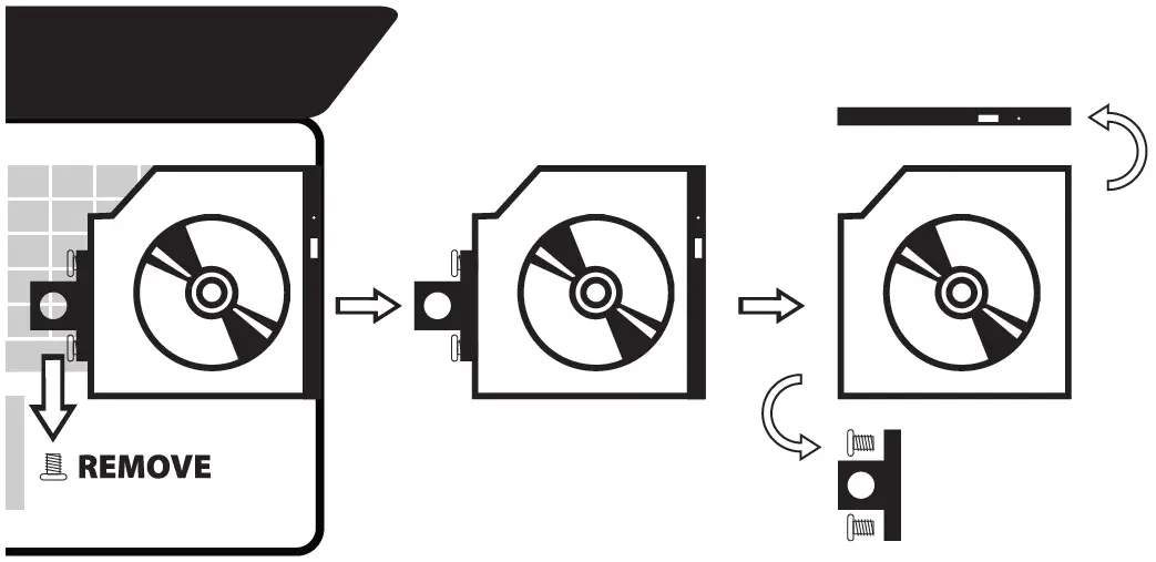 AXAGON RSS-CD09 2.5 Inch Sata SSD-HDD Optical Disk Drive 5