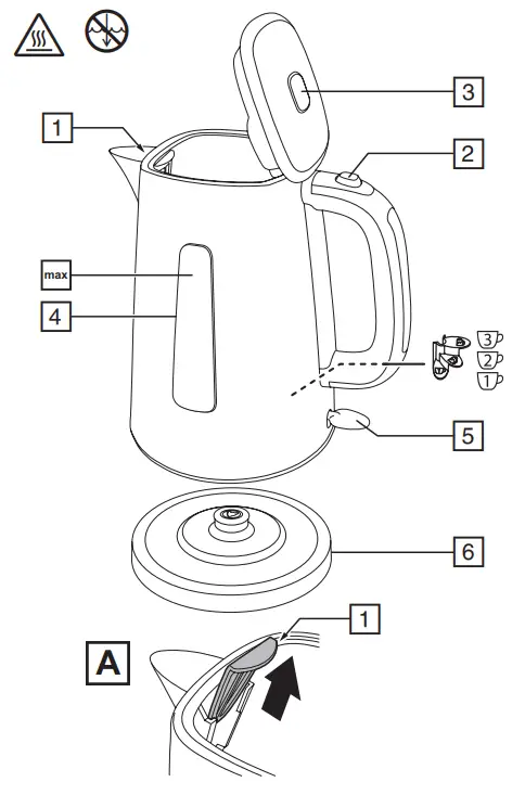 Russell Hobbs 23210-70 Luna Boil Electric Kettle - fig 1