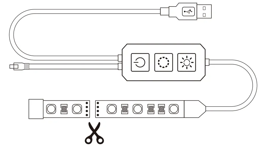 LIDEKA TV Backlight Pakket Van 2 2 Meter USB LED strip RGB - Fig 4