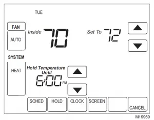 Trane TCONT800 Touch Screen Thermostat Manual