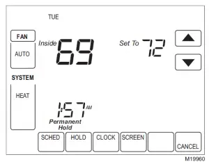 Trane TCONT800 Touch Screen Thermostat Manual