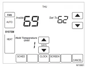 Trane TCONT800 Touch Screen Thermostat Manual
