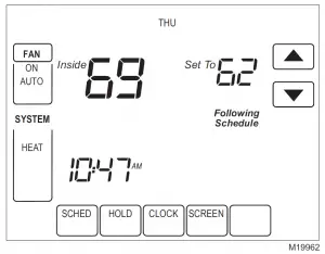 Trane TCONT800 Touch Screen Thermostat Manual