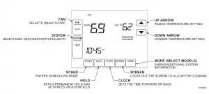 Trane TCONT800 Touch Screen Thermostat Manual
